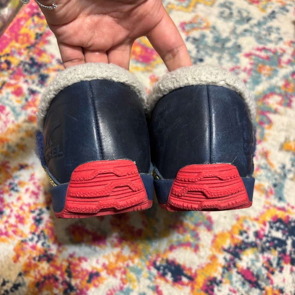 Sorel Women's Navy and White Mules - Picture 4 of 5
